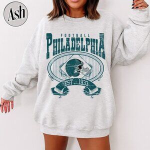 Philadelphia Football Vintage Style Crewneck Sweatshirt 17